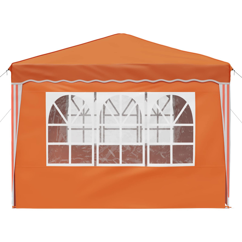 Produktbild för Pop-up Partytält 288 x 288 x 245 cm Orange Oxford Tyg