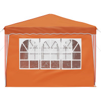 Produktbild för Pop-up Partytält 288 x 288 x 245 cm Orange Oxford Tyg