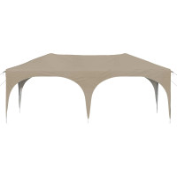 Produktbild för Pop-up Partytält 575 x 288 x 245 cm Gräddvit Oxford Tyg