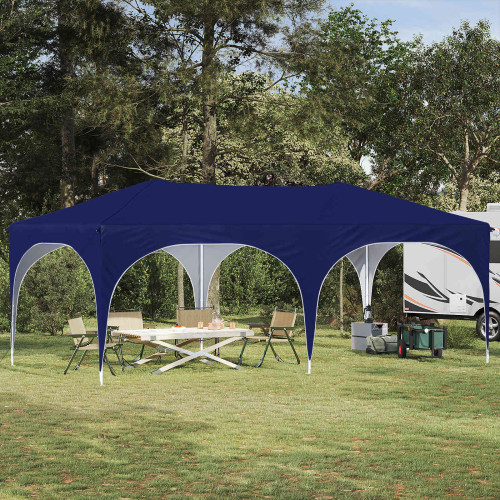 vidaXL Pop-up Partytält 575 x 288 x 245 cm Blå Oxford Tyg