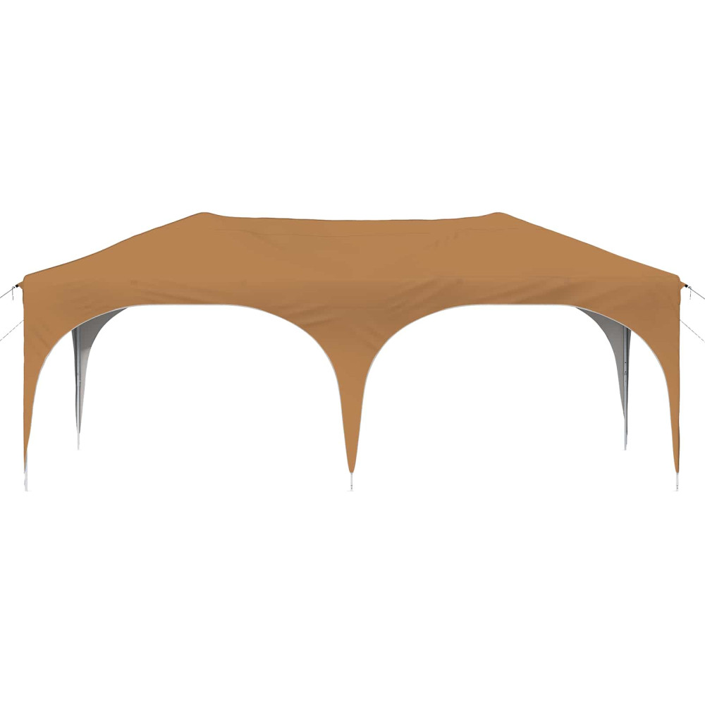 Produktbild för Pop-up Partytält 575 x 288 x 245 cm Beige Oxford Tyg