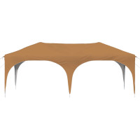 Produktbild för Pop-up Partytält 575 x 288 x 245 cm Beige Oxford Tyg