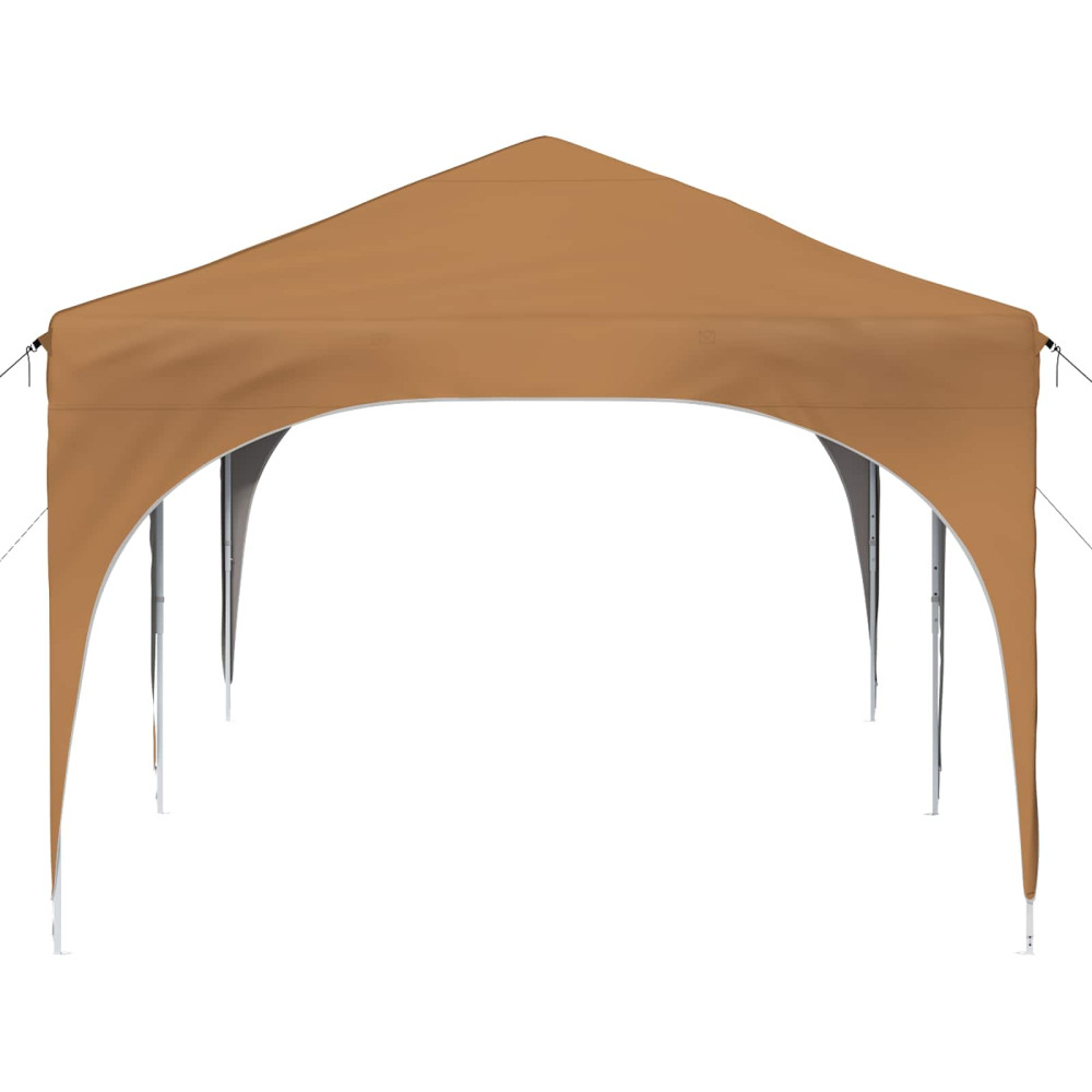 Produktbild för Pop-up Partytält 575 x 288 x 245 cm Beige Oxford Tyg