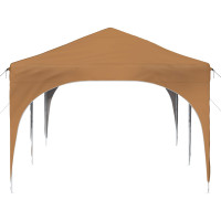 Produktbild för Pop-up Partytält 575 x 288 x 245 cm Beige Oxford Tyg