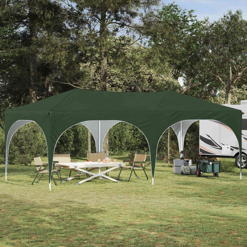 vidaXL Pop-up Partytält 575 x 288 x 245 cm Grön Oxford Tyg