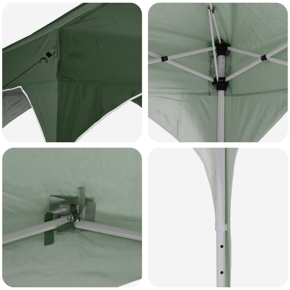Produktbild för Pop-up Partytält 575 x 288 x 245 cm Grön Oxford Tyg
