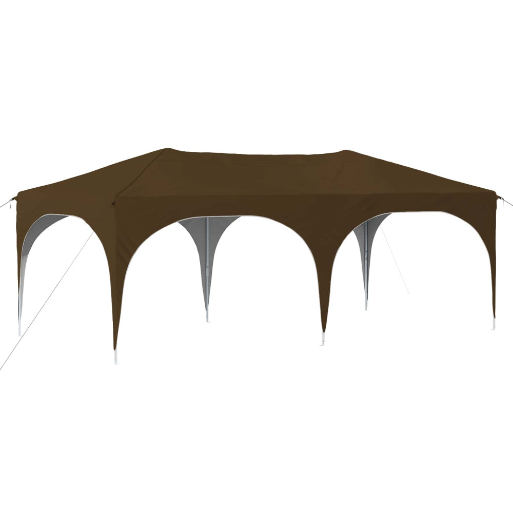 Produktbild för Pop-up Partytält 575 x 288 x 245 cm Taupe Oxford Tyg
