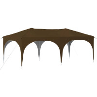 Produktbild för Pop-up Partytält 575 x 288 x 245 cm Taupe Oxford Tyg
