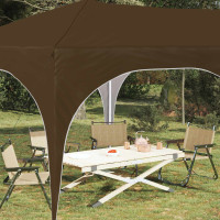 Produktbild för Pop-up Partytält 575 x 288 x 245 cm Taupe Oxford Tyg