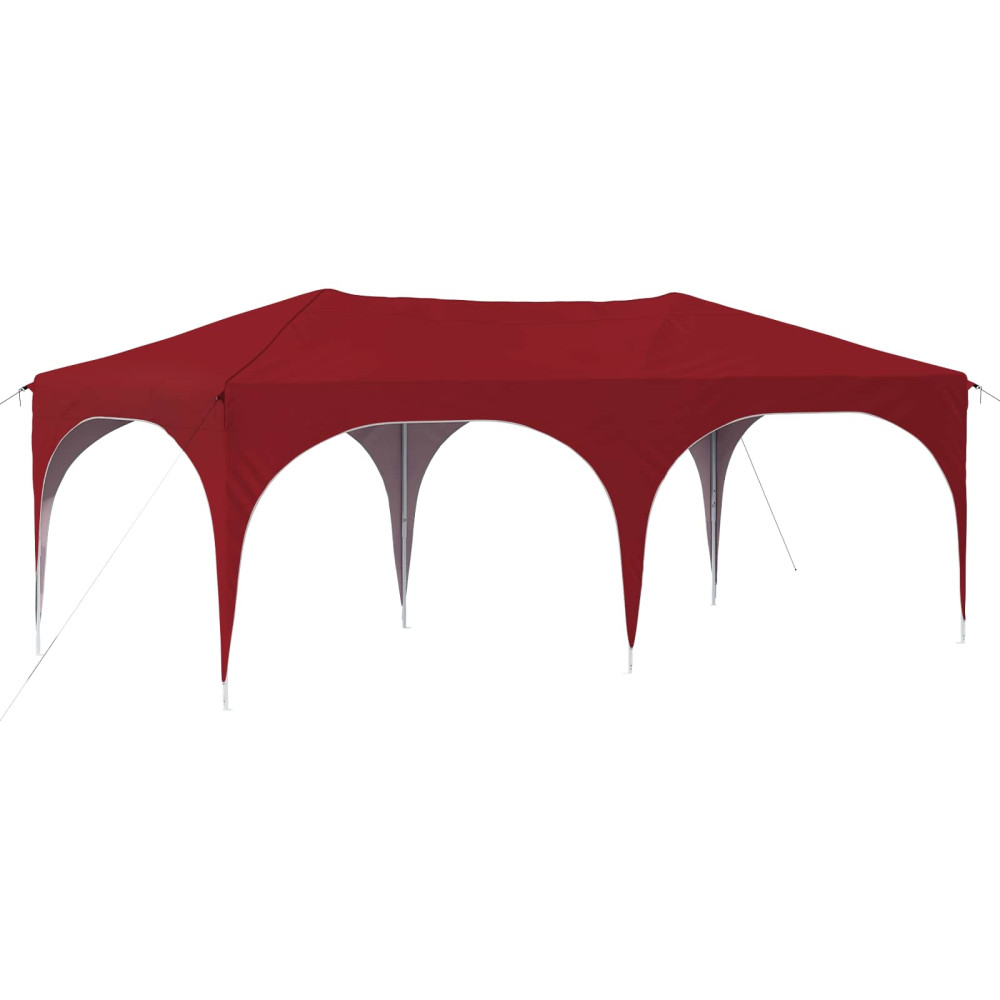 Produktbild för Pop-up Partytält 575 x 288 x 245 cm Vinröd Oxford Tyg