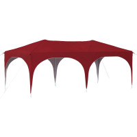 Produktbild för Pop-up Partytält 575 x 288 x 245 cm Vinröd Oxford Tyg