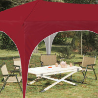Produktbild för Pop-up Partytält 575 x 288 x 245 cm Vinröd Oxford Tyg