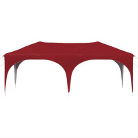 Produktbild för Pop-up Partytält 575 x 288 x 245 cm Vinröd Oxford Tyg