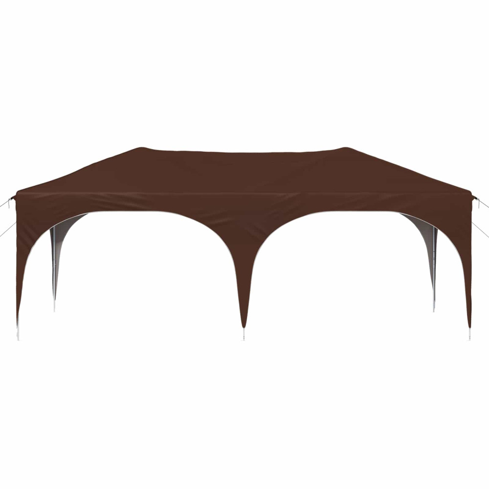 Produktbild för Pop-up Partytält 575 x 288 x 245 cm Brun Oxford Tyg