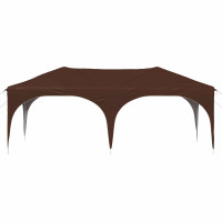 Produktbild för Pop-up Partytält 575 x 288 x 245 cm Brun Oxford Tyg