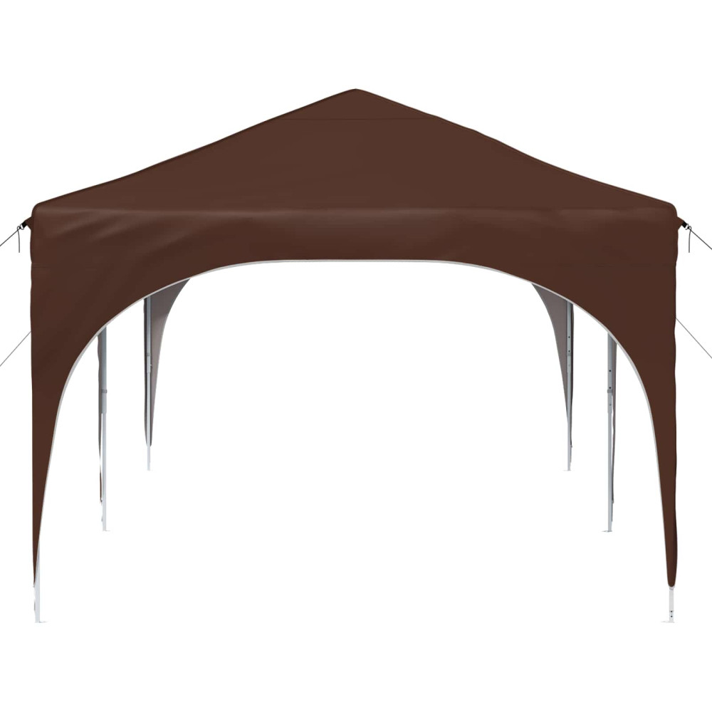 Produktbild för Pop-up Partytält 575 x 288 x 245 cm Brun Oxford Tyg