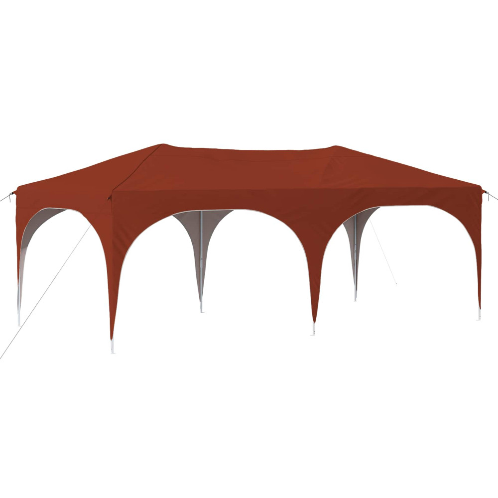 Produktbild för Pop-up Partytält 575 x 288 x 245 cm Terracotta Oxford Tyg