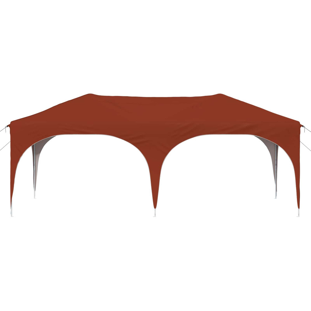 Produktbild för Pop-up Partytält 575 x 288 x 245 cm Terracotta Oxford Tyg