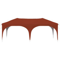 Produktbild för Pop-up Partytält 575 x 288 x 245 cm Terracotta Oxford Tyg