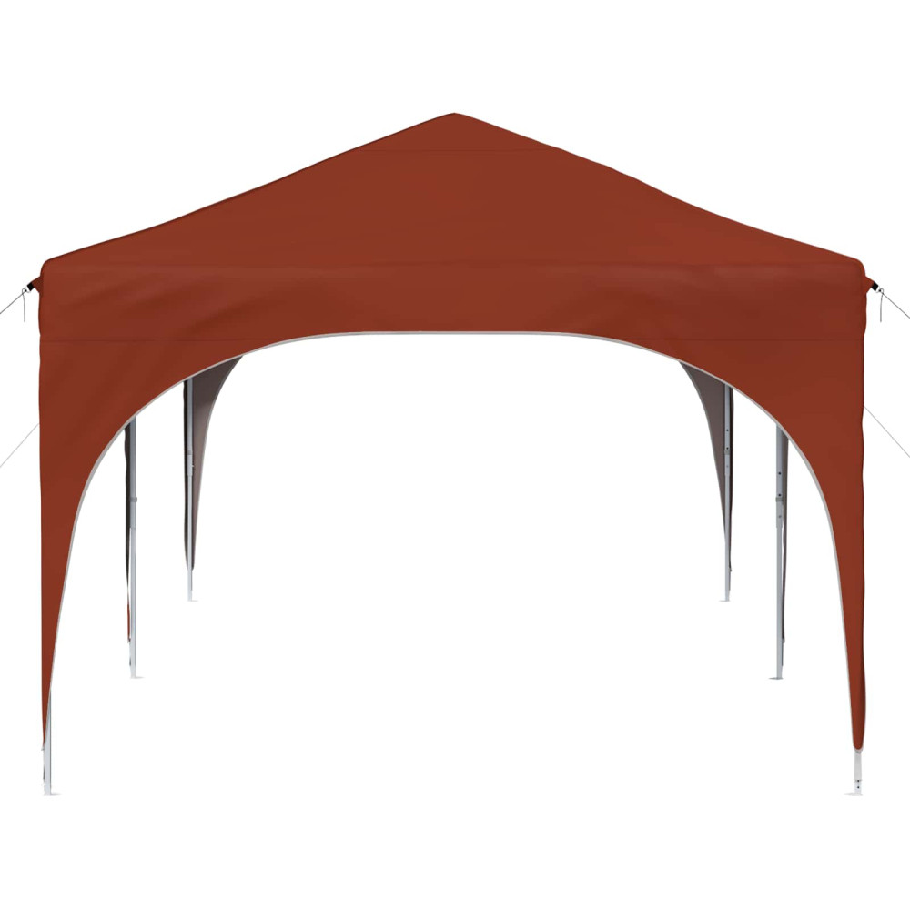 Produktbild för Pop-up Partytält 575 x 288 x 245 cm Terracotta Oxford Tyg