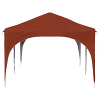 Produktbild för Pop-up Partytält 575 x 288 x 245 cm Terracotta Oxford Tyg