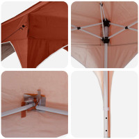 Produktbild för Pop-up Partytält 575 x 288 x 245 cm Terracotta Oxford Tyg