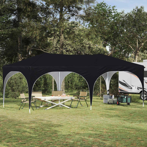 vidaXL Pop-up Partytält 575 x 288 x 245 cm Svart Oxford Tyg
