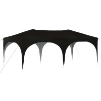 Produktbild för Pop-up Partytält 575 x 288 x 245 cm Svart Oxford Tyg