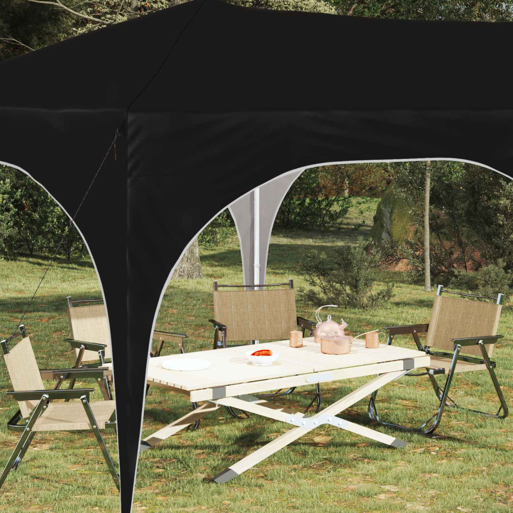 Produktbild för Pop-up Partytält 575 x 288 x 245 cm Svart Oxford Tyg