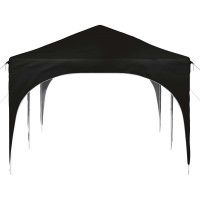 Produktbild för Pop-up Partytält 575 x 288 x 245 cm Svart Oxford Tyg