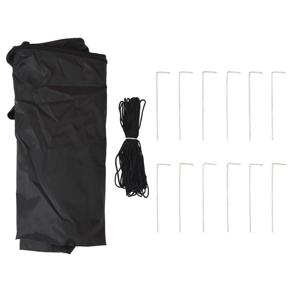 Produktbild för Pop-up Partytält 575 x 288 x 245 cm Svart Oxford Tyg