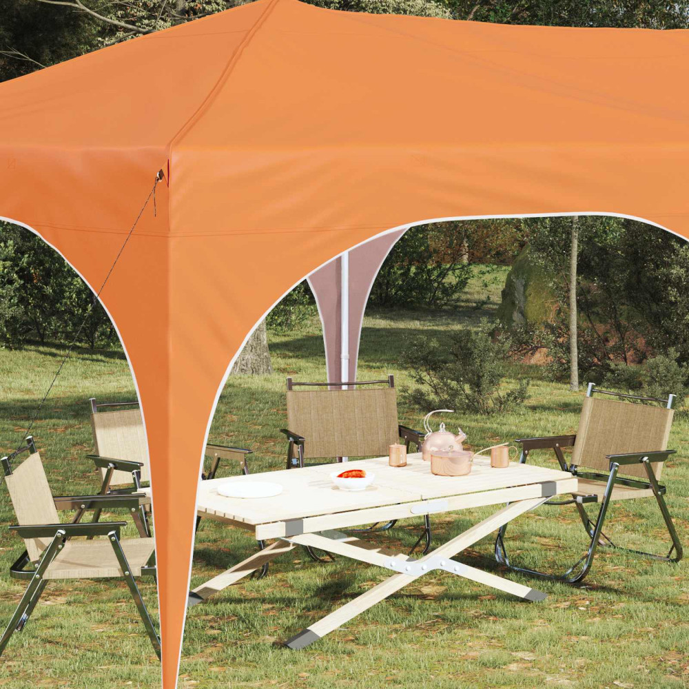 Produktbild för Pop-up Partytält 575 x 288 x 245 cm Orange Oxford Tyg