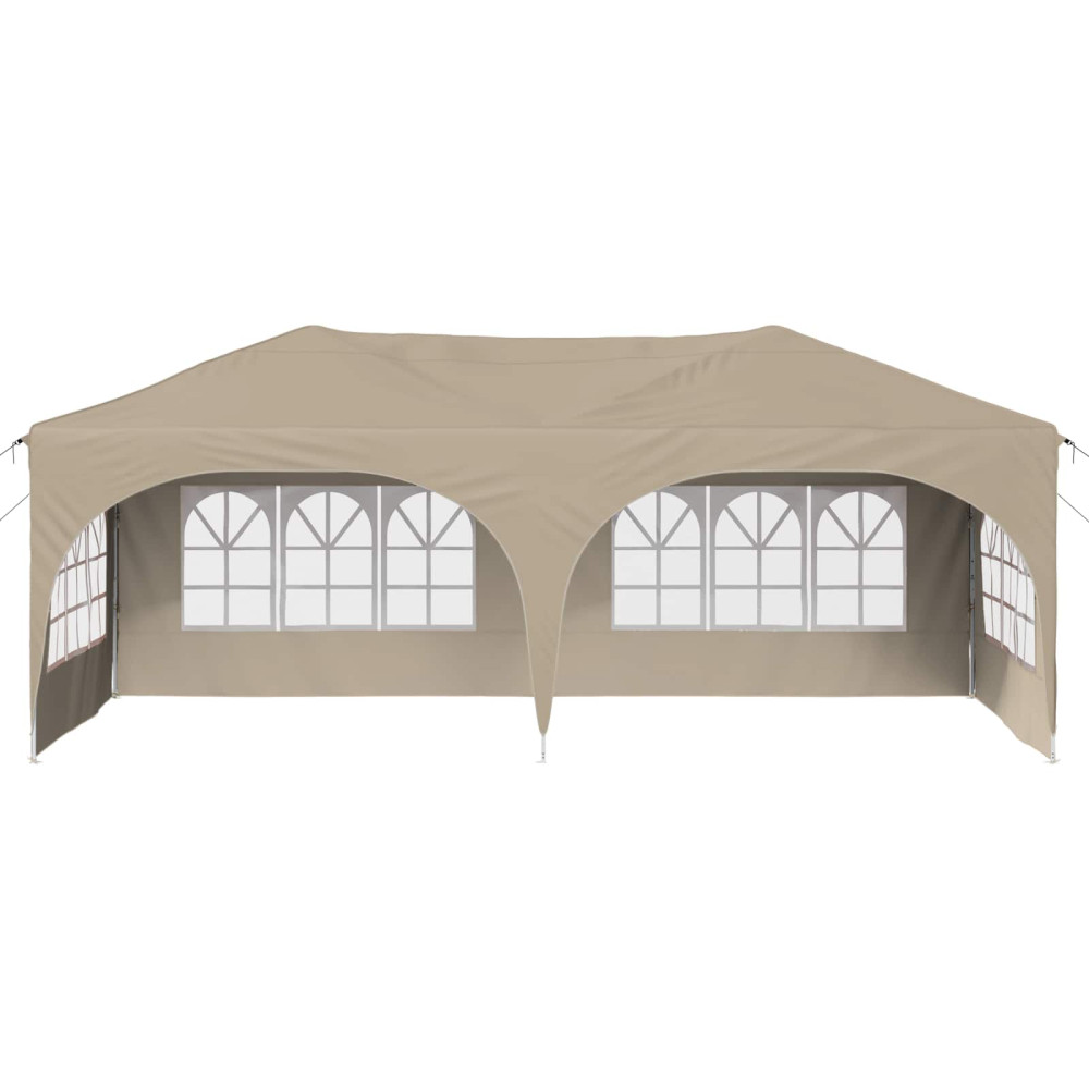 Produktbild för Pop-up Partytält 575 x 288 x 245 cm Gräddvit Oxford Tyg