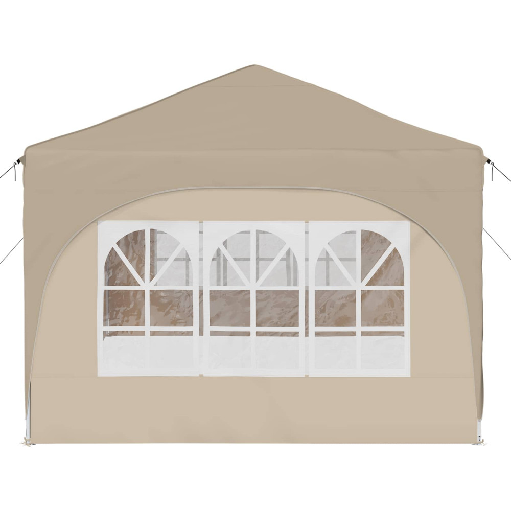 Produktbild för Pop-up Partytält 575 x 288 x 245 cm Gräddvit Oxford Tyg
