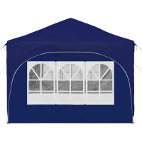 Produktbild för Pop-up Partytält 575 x 288 x 245 cm Blå Oxford Tyg