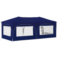 Produktbild för Pop-up Partytält 575 x 288 x 245 cm Blå Oxford Tyg