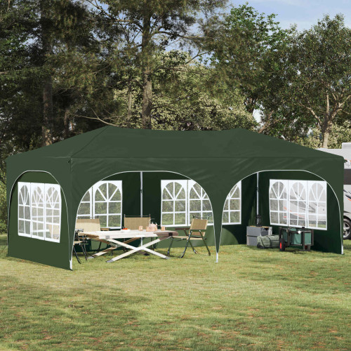 vidaXL Pop-up Partytält 575 x 288 x 245 cm Grön Oxford Tyg
