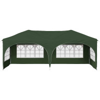 Produktbild för Pop-up Partytält 575 x 288 x 245 cm Grön Oxford Tyg