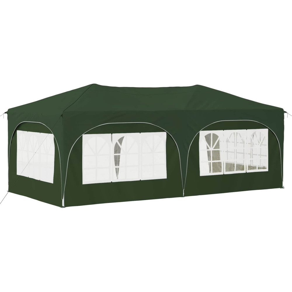 Produktbild för Pop-up Partytält 575 x 288 x 245 cm Grön Oxford Tyg