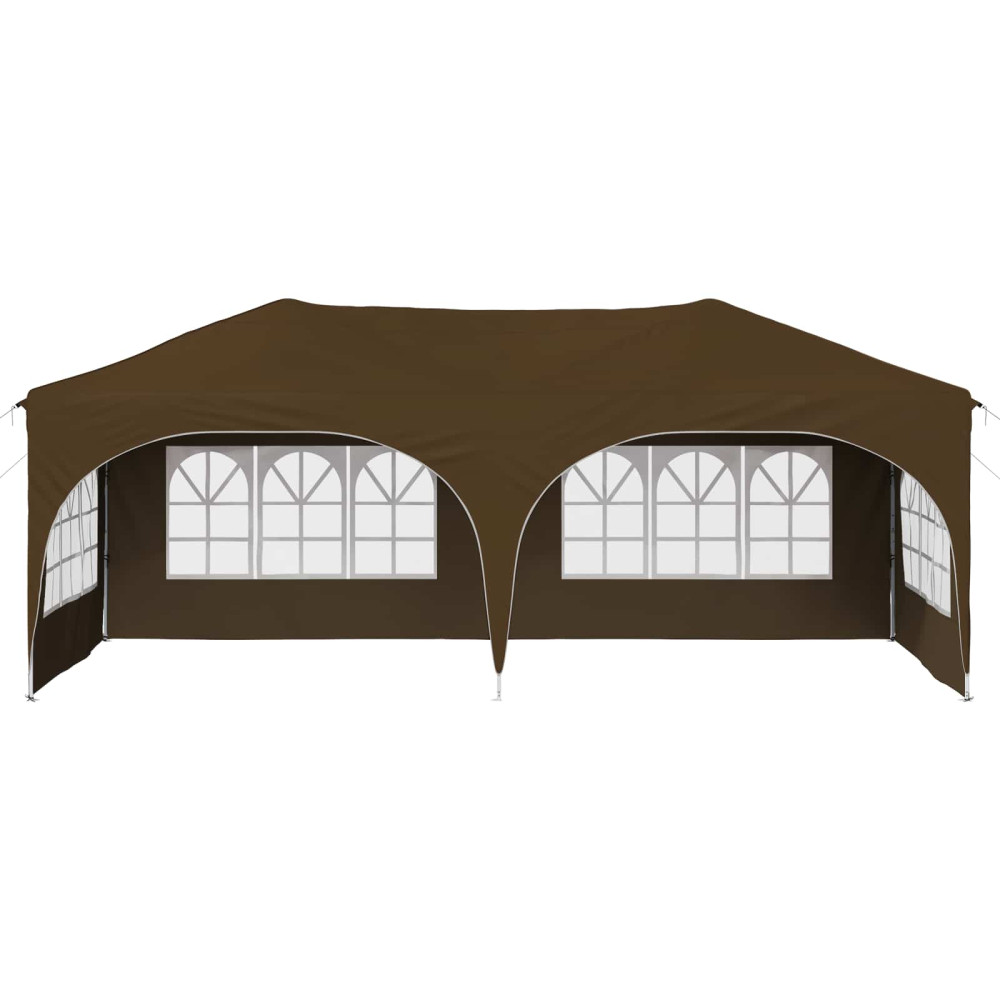 Produktbild för Pop-up Partytält 575 x 288 x 245 cm Taupe Oxford Tyg