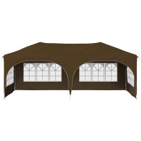 Produktbild för Pop-up Partytält 575 x 288 x 245 cm Taupe Oxford Tyg