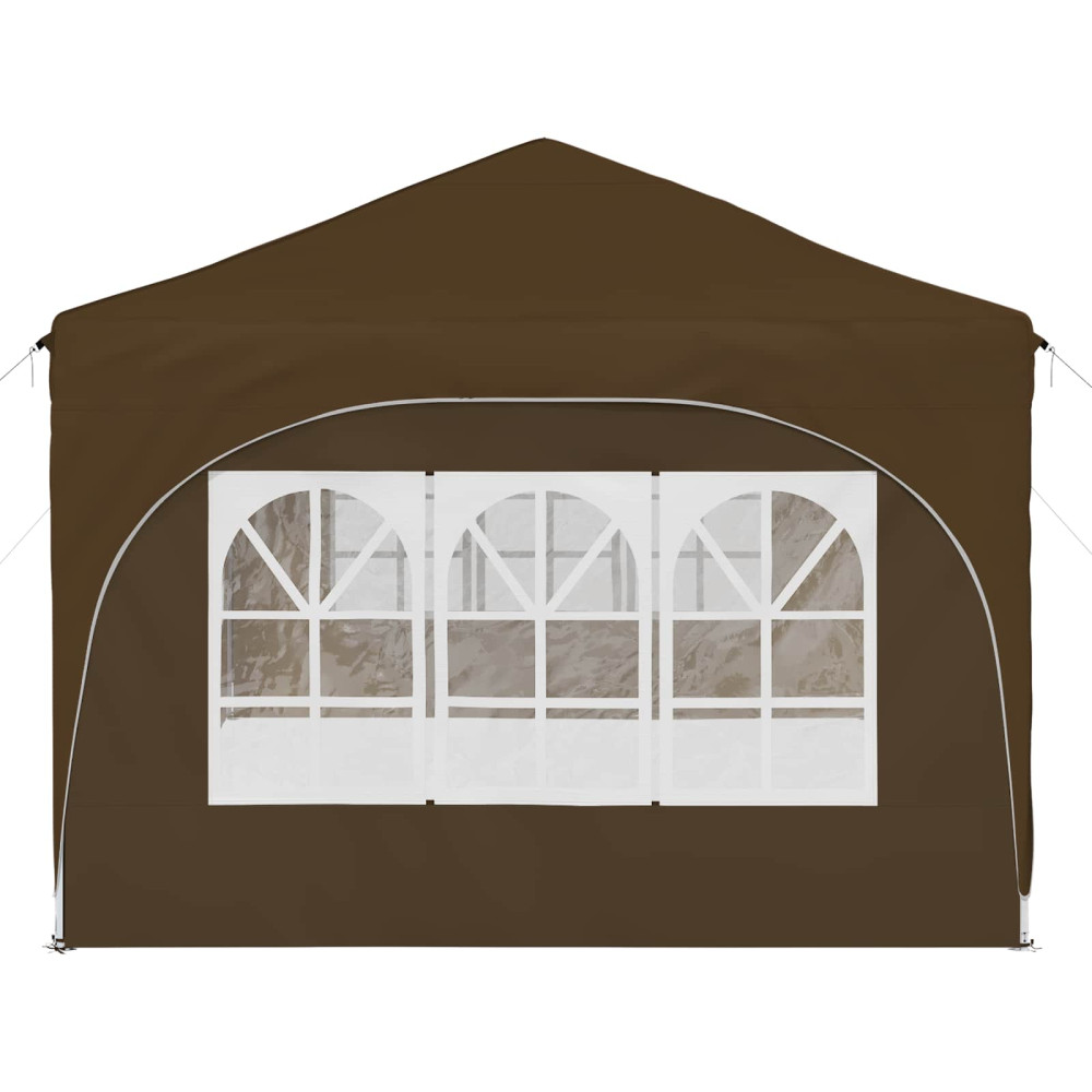 Produktbild för Pop-up Partytält 575 x 288 x 245 cm Taupe Oxford Tyg