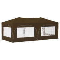 Produktbild för Pop-up Partytält 575 x 288 x 245 cm Taupe Oxford Tyg