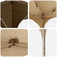 Produktbild för Pop-up Partytält 575 x 288 x 245 cm Taupe Oxford Tyg