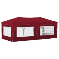 Produktbild för Pop-up Partytält 575 x 288 x 245 cm Vinröd Oxford Tyg