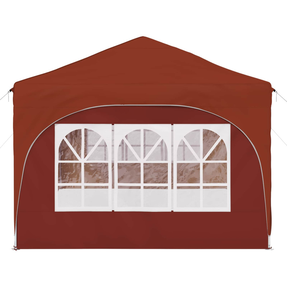 Produktbild för Pop-up Partytält 575 x 288 x 245 cm Terracotta Oxford Tyg