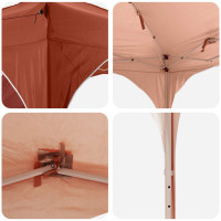Produktbild för Pop-up Partytält 575 x 288 x 245 cm Terracotta Oxford Tyg