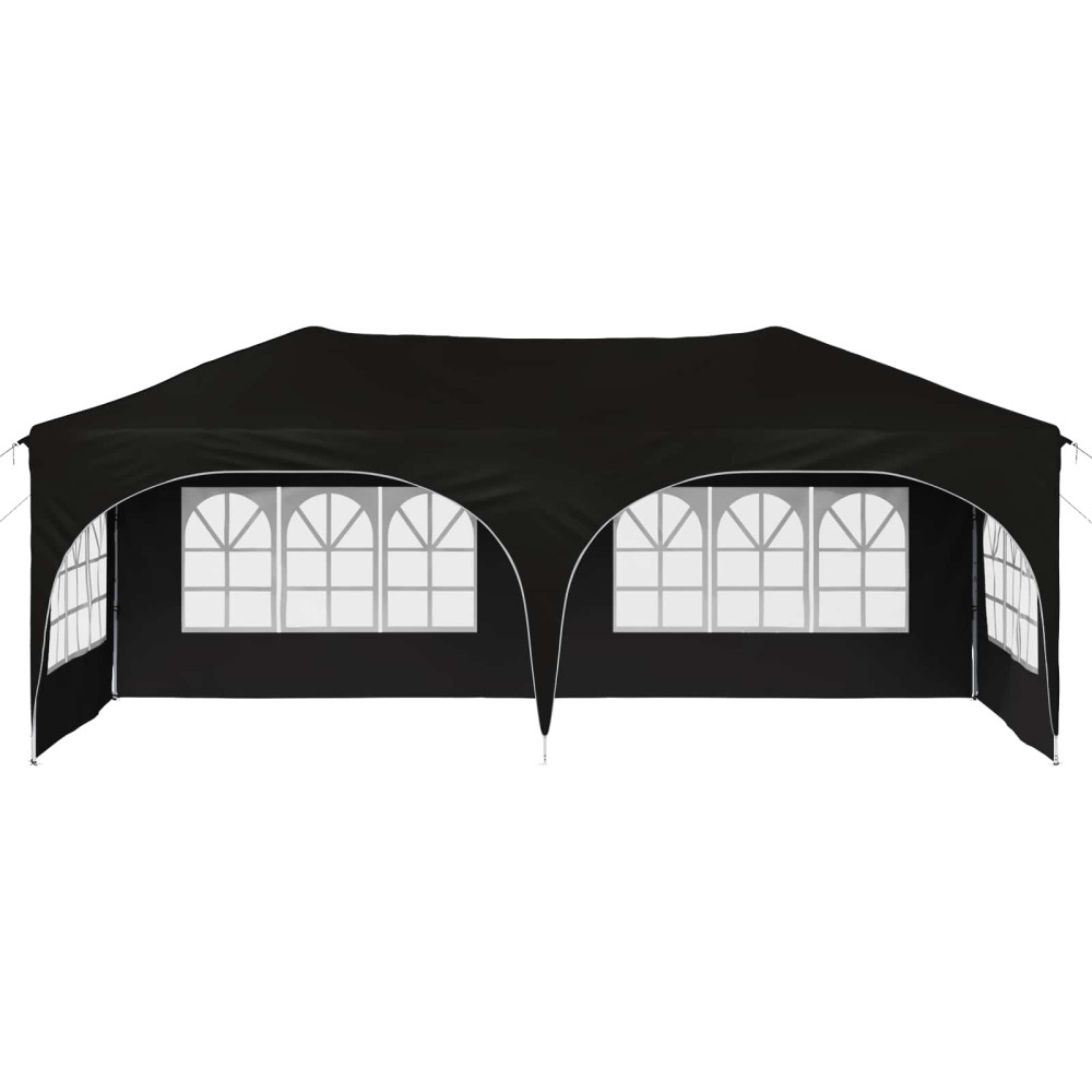 Produktbild för Pop-up Partytält 575 x 288 x 245 cm Svart Oxford Tyg