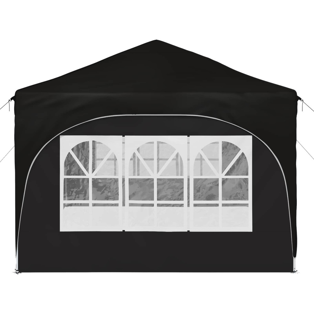 Produktbild för Pop-up Partytält 575 x 288 x 245 cm Svart Oxford Tyg