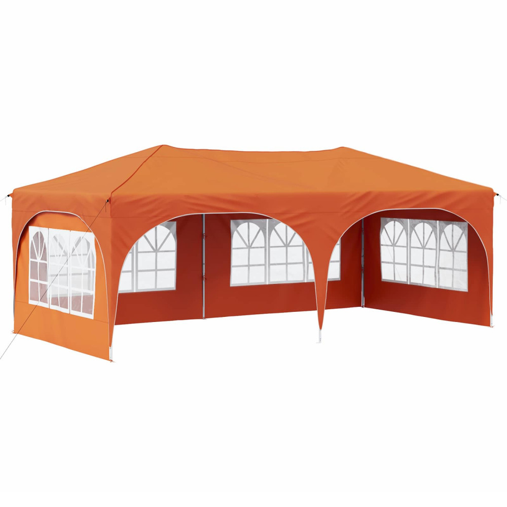 Produktbild för Pop-up Partytält 575 x 288 x 245 cm Orange Oxford Tyg